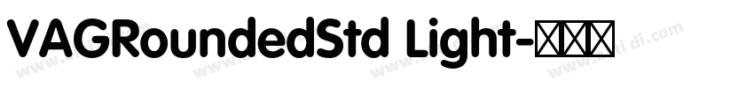 VAGRoundedStd Light字体转换